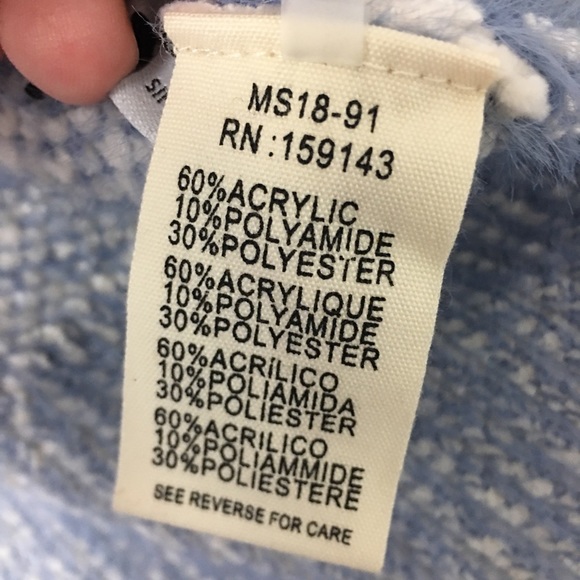 FRNCH Paris Chenille Oversized Chevron Cardigan - Picture 8 of 8